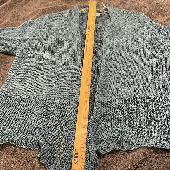 Eileen Fisher SET OF TWO Women’s Knit Cover Ups. Cardigan Sz Lg; Pullover Sz Med - Picture 9 of 16